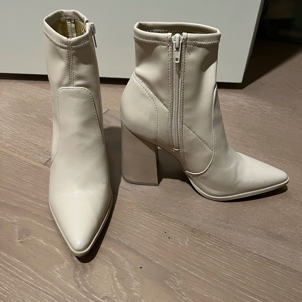 Nude Steve Madden Ankle Boots